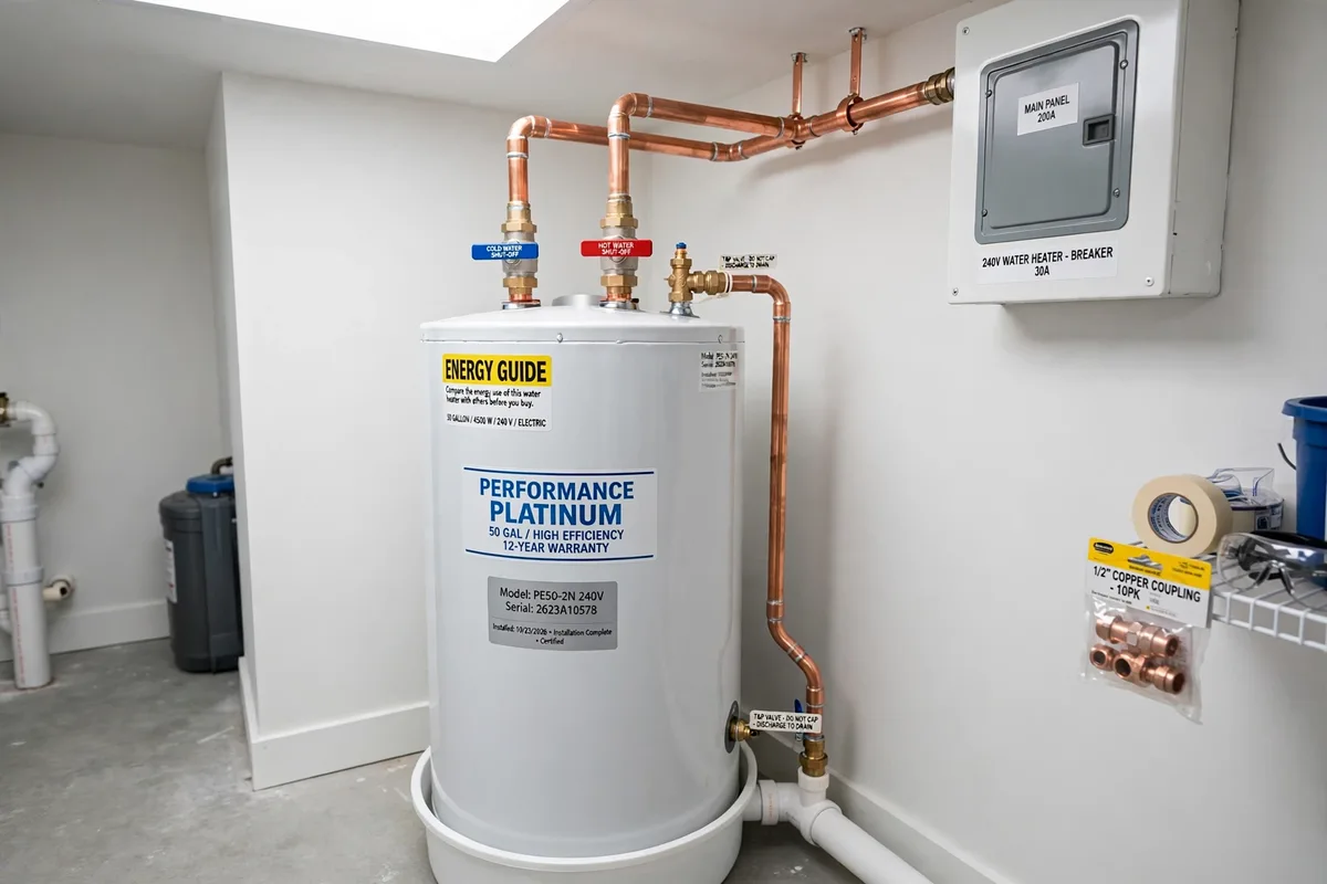 New water heater installation in South Carolina — SC Water Heater Services